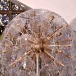 Minisphere of water with detail of the laminar effect of water