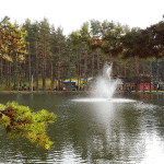 Archtectural Fountain with fountain nozzle Dancing Dancing            