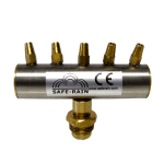 Dancing mouthpiece made of brass and stainless steel.