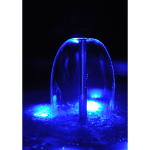 Mushroom nozzle with RGB illumination