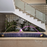 Chorro Laminar iluminado en unas oficinas
