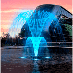 Willow Palm Tree fountain nozzle with illumination