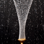 Architectural fountain with a Palm Tree fountain nozzle            