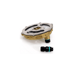 LED ring made of stainless steel and brass.            