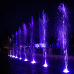 Architectural Fountain illuminated with SEA LED Ring RGB            