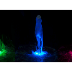 LED ring illuminated in blue            