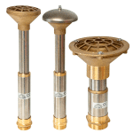 Adjustable overflows with basin drain and anti vortex