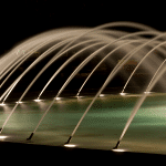 Jet d'eau éclairé par LED submersible