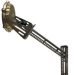 Adjustable stainless steel support for submersible spotlights in architectural fountains