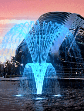 floating fountain Willow Palm Tree