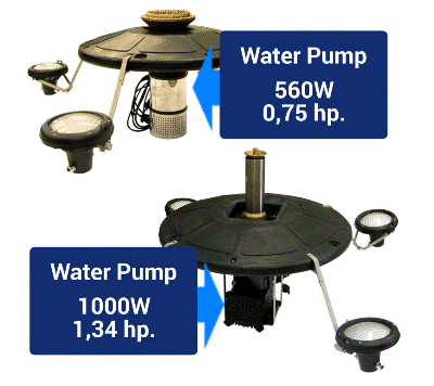 Fuentes flotantes Serie Safe Rain