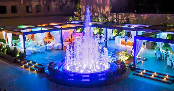 Dynamic fountain in Tiraspol, Moldova