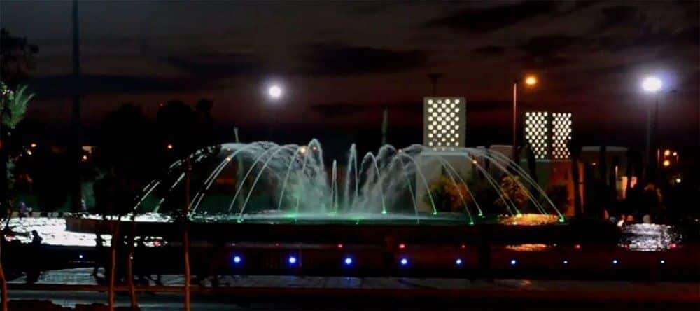 Fuente danzarina Guelmim, Marruecos