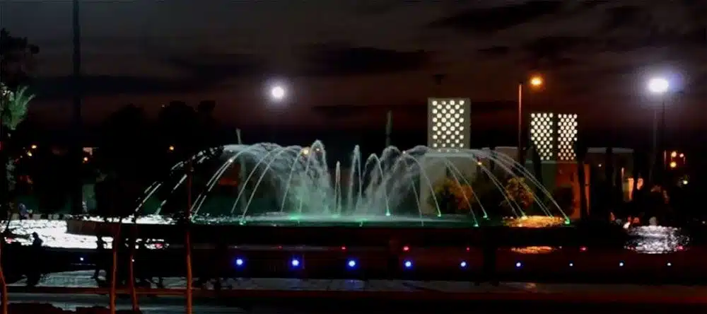 Fontaine dansante en Guelmim, Maroc