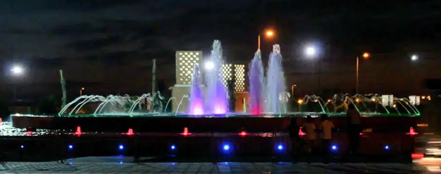 Projet de fontaine musicale sur une place à Guelmim, Maroc