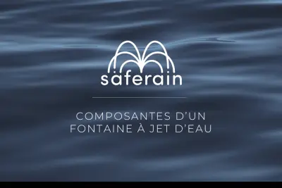 Composants d'une fontaine à jet d’eau