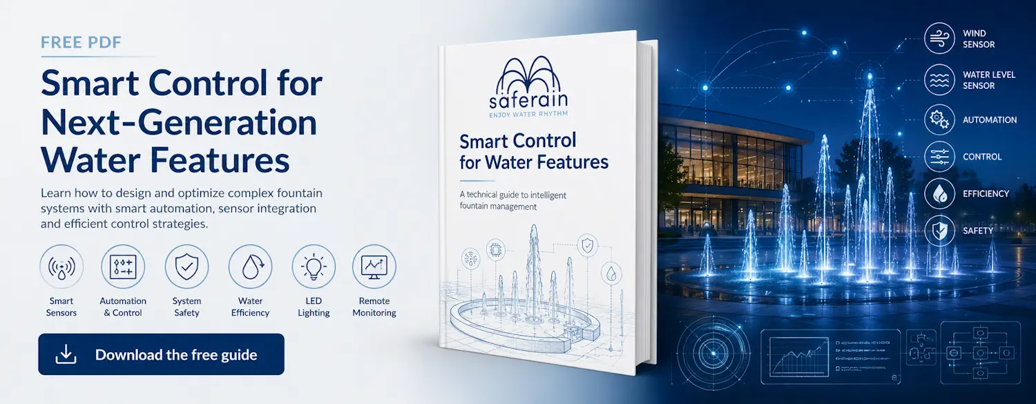 Descarga nuestra guía sobre el control de fuentes ornamentales y danzantes para conocer todos los detalles del control de tu proyecto Descarga nuestra guía sobre el control de fuentes ornamentales y danzantes para conocer todos los detalles del control de tu proyecto